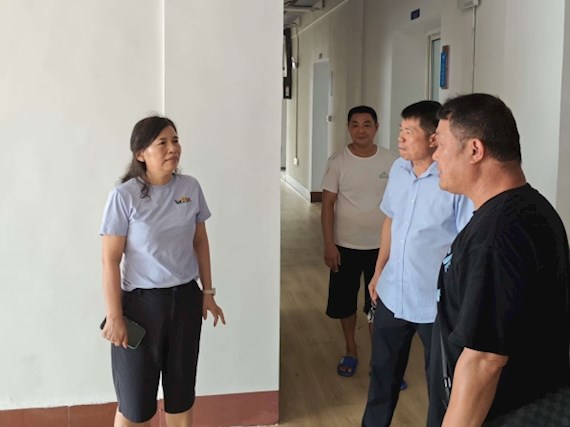 院長李冰穎帶隊到上海路校區開展開學前專項檢查